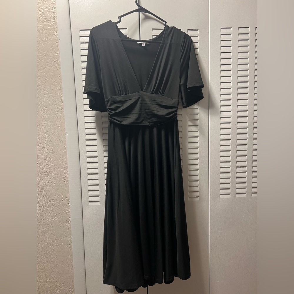 Baltic born v neck short sleeve Janette Midi Dress
